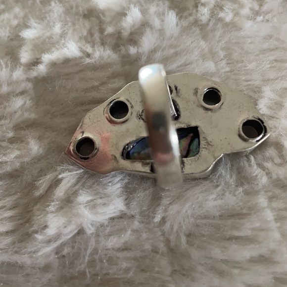 BIWA Pearl Cat Eye Ethnic Handmade Stunner of a Ring - Picture 3 of 3